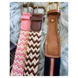Mixed Belt Collection - Fabric & Leather - Roughly 36 to 42 inches