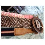 Mixed Belt Collection - Fabric & Leather - Roughly 36 to 42 inches
