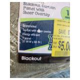 84-Inch Tie-Dye Blackout Curtain Panel (NOT THE TIE DIED).  1 EACH