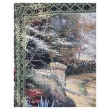 Thomas Kinkade Garden Path Tapestry Wall Hanging - 33 x 24