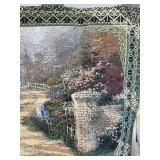 Thomas Kinkade Garden Path Tapestry Wall Hanging - 33 x 24