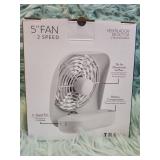 Treva 5-inch Battery Powered Portable Fan