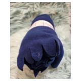 IKEA Polarvide Navy Blue Throw Blanket