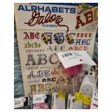 Craft Supply Bundle with Alphabet Pattern Book