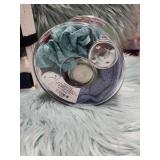 Holiday Bath Gift Set with Washcloths and Candle