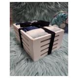 Holiday Bath Gift Set with Washcloths and Candle