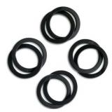 Thyme & Table Metal Napkin Rings Matte Black  4-Piece Set