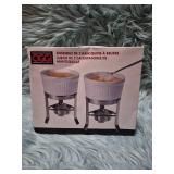 Oggi 2-Piece Butter Warmer Set with Stainless Steel Stand