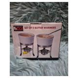 Oggi 2-Piece Butter Warmer Set with Stainless Steel Stand