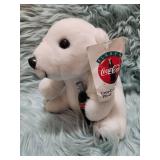Coca Cola Polar Bear Drinking Coke Plush Collectible (1995) Stuffed Animal