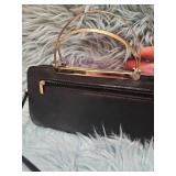 Pink Faux Fur Frame Clutch Wallet