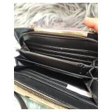 Pink Faux Fur Frame Clutch Wallet