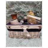 Decorative Vase Collection with Blue Crystal Accents