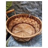 Modern Color Block Ceramic Planters with Artificial Plants Set