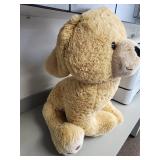 Large Plush Teddy Dog - Cream Colored