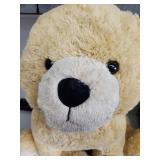 Large Plush Teddy Dog - Cream Colored