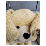 Large Plush Teddy Dog - Cream Colored