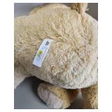 Large Plush Teddy Dog - Cream Colored