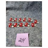 Kansas City Chiefs NFL Helmet Shower Curtain Hooks Set