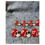 Kansas City Chiefs NFL Helmet Shower Curtain Hooks Set