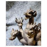 Gothic Multi-Headed Dragon Sculpture - Minor Damage in One Spot See Pics