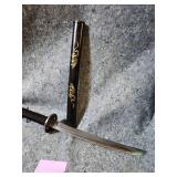 Japanese Dragon Tanto Knife with Scabbard
