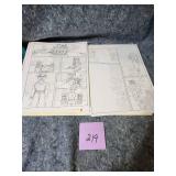 Original Comic Book Art Pages - Character Studies and Story Panels