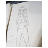 Original Comic Book Art Pages - Character Studies and Story Panels