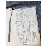 Original Comic Book Art Pages - Character Studies and Story Panels