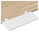 Suptek Clamp-on 9.5 x 23.6 inch Desk Extender, Wrist Support, Foldable Keyboard Tray Platform, Suitable for Office Desks, White, DSF3LW