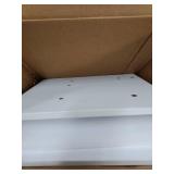 Suptek Clamp-on 9.5 x 23.6 inch Desk Extender, Wrist Support, Foldable Keyboard Tray Platform, Suitable for Office Desks, White, DSF3LW