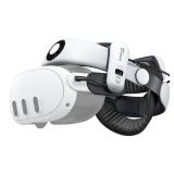 BOBOVR S3 Pro Battery Strap Accessories,Head Air Cooling System and 10000mah Hot-swappable Battery Pack,Compatible with Meta Quest 3/Quest 3S
