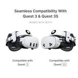 BOBOVR S3 Pro Battery Strap Accessories,Head Air Cooling System and 10000mah Hot-swappable Battery Pack,Compatible with Meta Quest 3/Quest 3S
