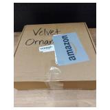 9 PCS Christmas Velvet Balls Flocked Xmas Tree Ball Ornaments Christmas Large Ball Set Xmas Tree Hanging Decoration 4 Inch, 6 Inch (Earth Color, 4inch)