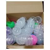 Sosation 150 Pcs 1.77 Inch Gumball Vending Machine Capsules Empty Round Plastic Containers for Prizes Party Favors (Stylish Color)