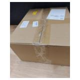 Cinnvoice 14 x 11 Christmas Wooden Nativity Stable with Fence and Roof Star Nativity Manger Nativity Scene Set 2 Simulated Withered Grass with Light String Nativity Stable Creche (Without Figurines)