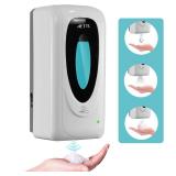 AETTL Touchless Automatic Foaming Hand Soap Dispenser Wall Mount, Motion Sensor Foam Liquid Refill Bottle Sanitizer Dispensing for Bathroom Kitchen Home Farmhouse Station 1306-s