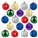 KTKDE Christmas Balls Decoration 36 Pcs/2.36in Christmas Tree Decorations Shatterproof Hanging Ornament Balls for Holiday Wreath Xmas Tree Decor Colorful Ball for Party Event