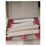 Wooden Train Track Accessories Train Railway Accessories Double Suspension Train Bridge Toy Train Set for Toddlers 3-5 Train Tracks Compatible with All Leading Brands