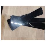 Wukong 5 Pack | 30x4cm (11.81 x 1.57) Magnetic Stainless Black Board Strips, Adhesive Backing Bulletin Bar, Memo Strip with 30pcs 5x3mm Magnets for Office, Home, Photo Wall, Documents