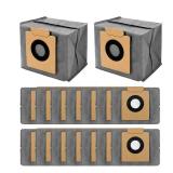 Aliddle 16 Pack Dust Bags for eufy X10 Pro Omni Robot Vacuum and X8 Pro with Self-Empty Station, 4-Layer Replcement Bags