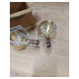 Mini Reusable 304 Stainless Steel Sauce Pan - 2PCS (Golden, 100ML) Chocolate Melting Pot & Barbecue Sauce Bowl Tea Soup Warmer