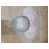 RAZKO Sequin Mouse Ears Headband, Rainbow Iridescent Mice ears Hairband for Women Girls Princess Hair Accessories (Rainbow Crown L)