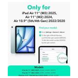 ESR for iPad Air 11 Inch Case M3/M2 (2025/2024), iPad Air 5th/4th Gen Case (2022/2020) 10.9 Inch, Removable Magnetic Cover, Adjustable Portrait/Landscape Stand, 9 Standing Angles, Blue