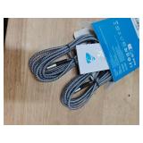 USBC to USBC 100W [6ft/2 Pack] USB C to USB C Fast Charging Cable Braided C to C Charger Cord 5A for MacBook Pro/Air, iPhone 15 Pro Max Plus,iPad Pro,Samsung Galaxy S24 Ultra S23,Pixel,PS5,Switch