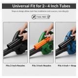 Leaf Blower Air Booster, Air Flow Booster for Blower, Turbo Nozzle Extension Boosts Speed & Power for Yard, Lawn, and Driveway Cleanup (Black)