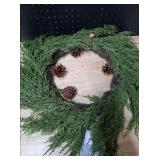 Seasonal Christmas Wreaths - Silver and Green Set