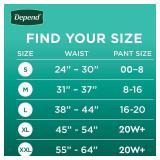 Depend Fresh Protection Adult Diapers, Incontinence & Postpartum Bladder Leak Underwear for Women, Disposable, Maximum, Medium, Blush, 30 Count, Packaging May Vary
