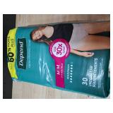 Depend Fresh Protection Adult Diapers, Incontinence & Postpartum Bladder Leak Underwear for Women, Disposable, Maximum, Medium, Blush, 30 Count, Packaging May Vary