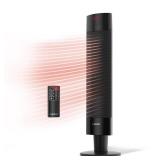 Lasko Ceramic Pedestal Heater with Remote Control: 1500W, Adjustable Thermostat, Portable, LED Display, ETL Listed